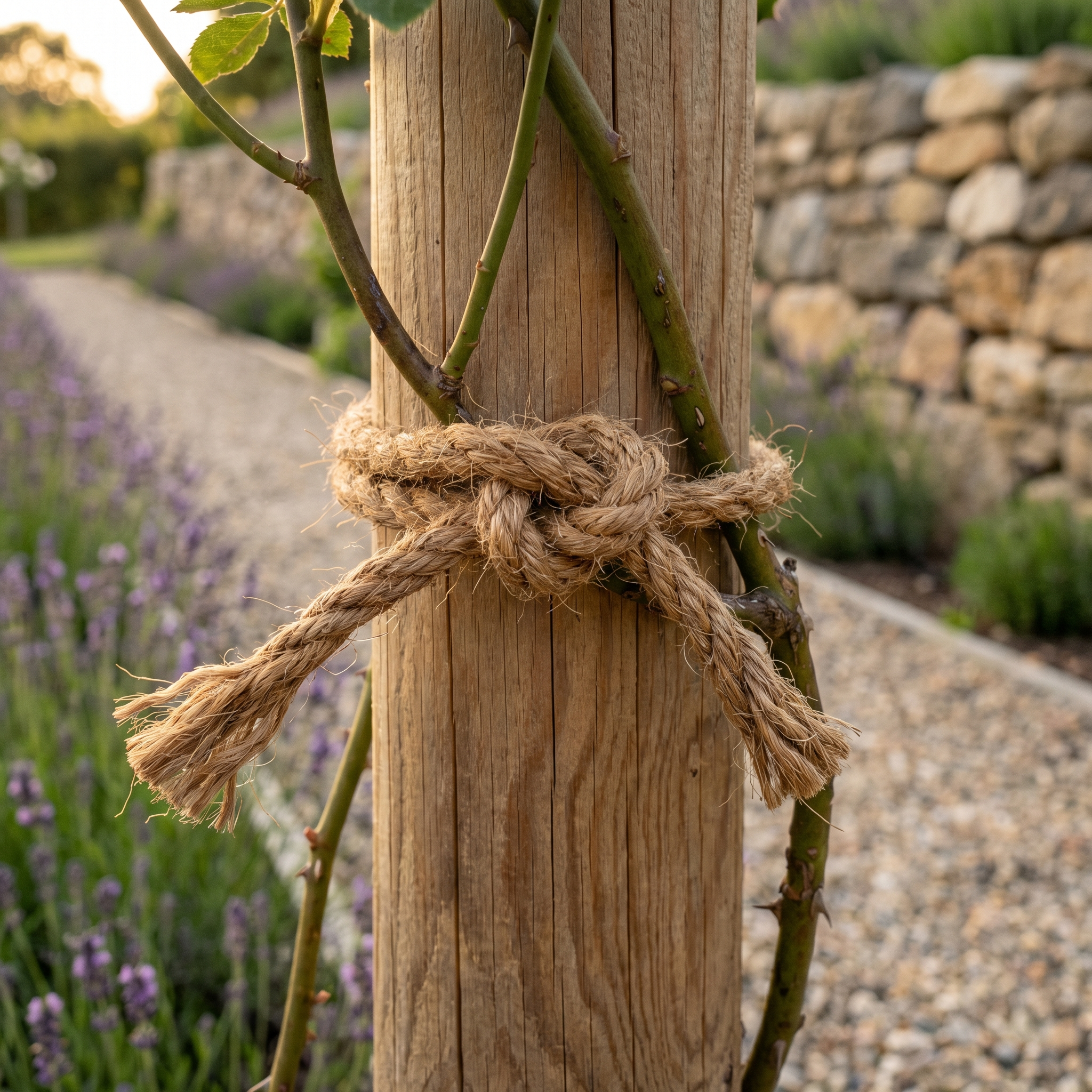 Natural Coir Rope 16mm for Shade Net & Curtain - 65.6 ft