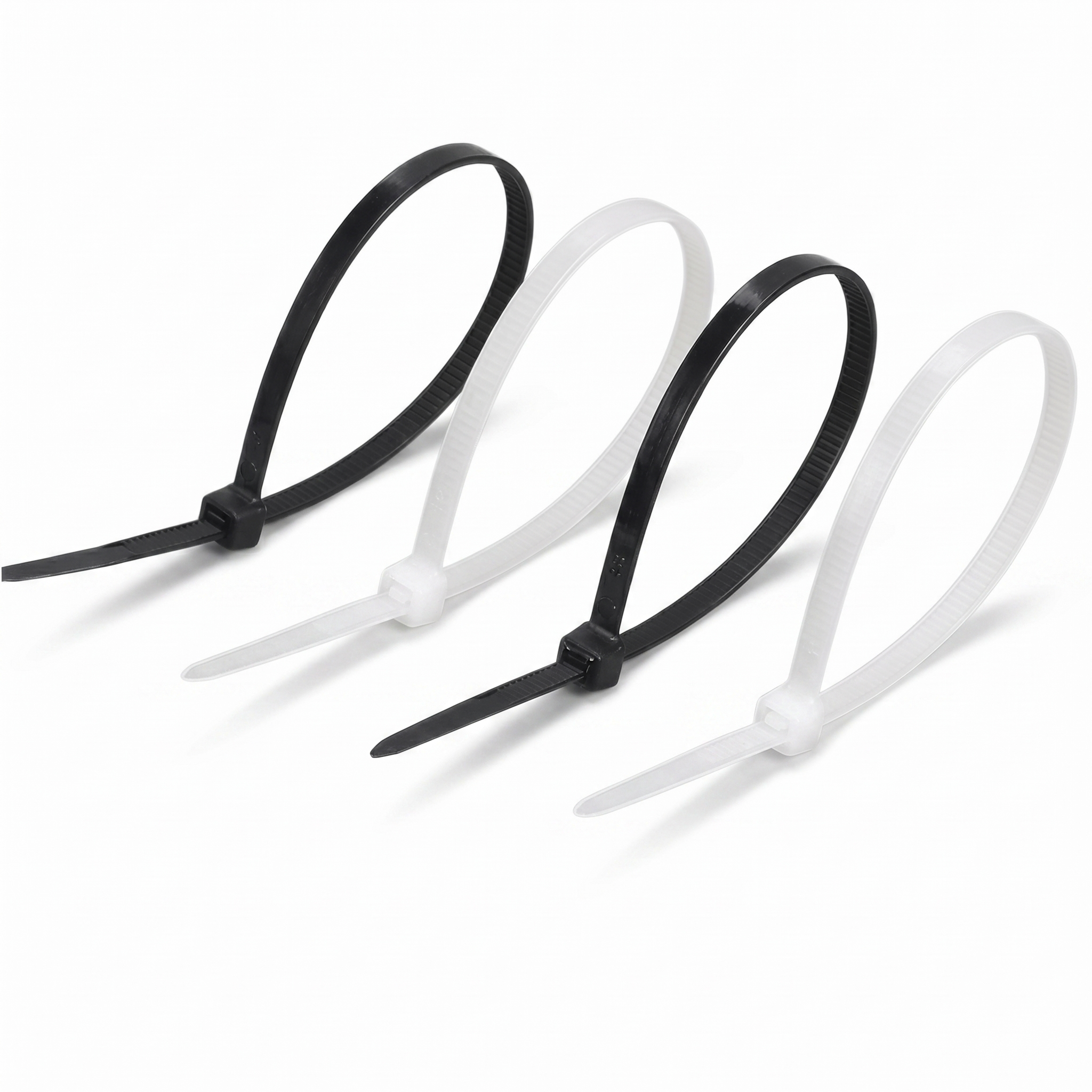 TheFrenchNets UV nylon zip ties white pack ready for shade net mounting.