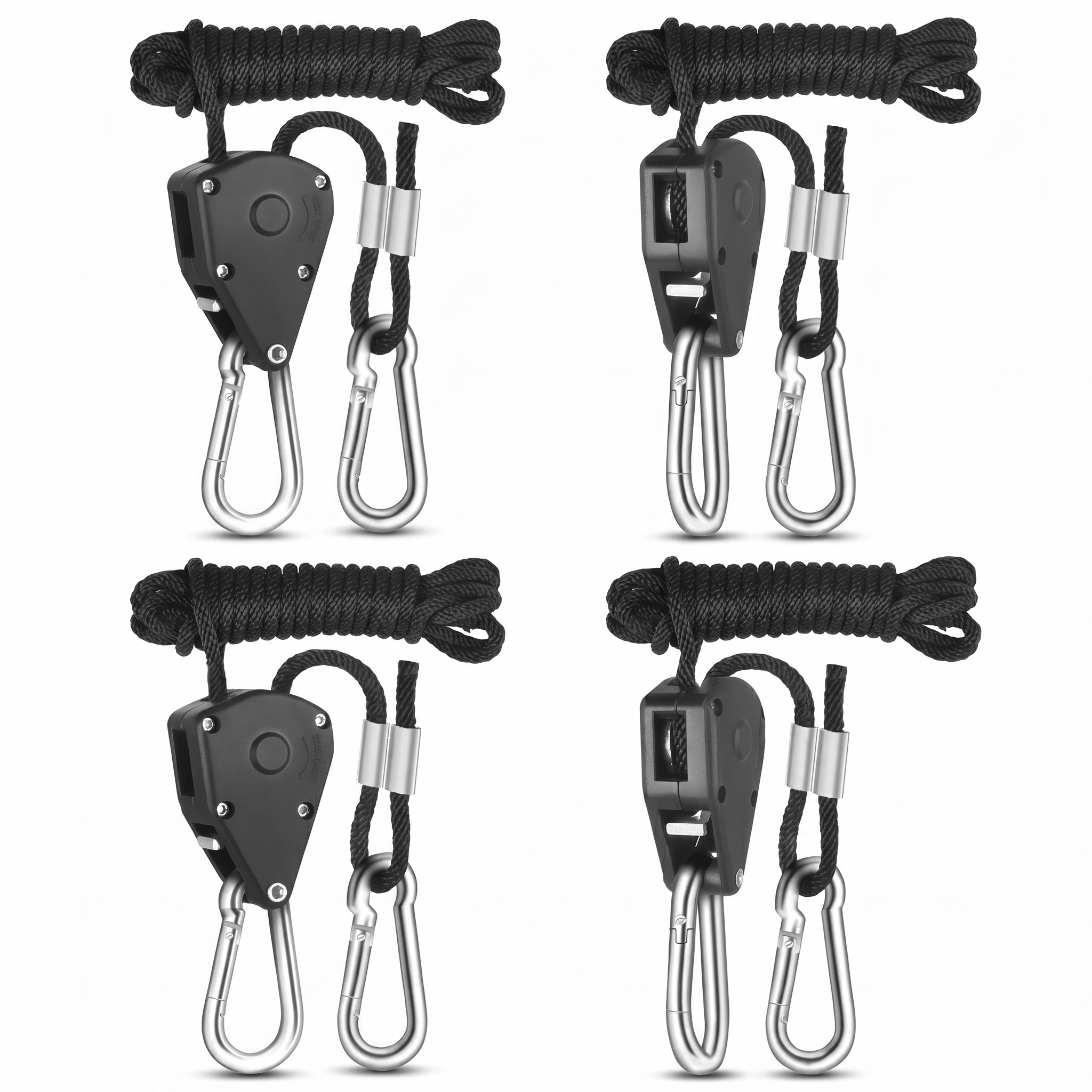 TheFrenchNets tension buckle straps set of four laid out before install.