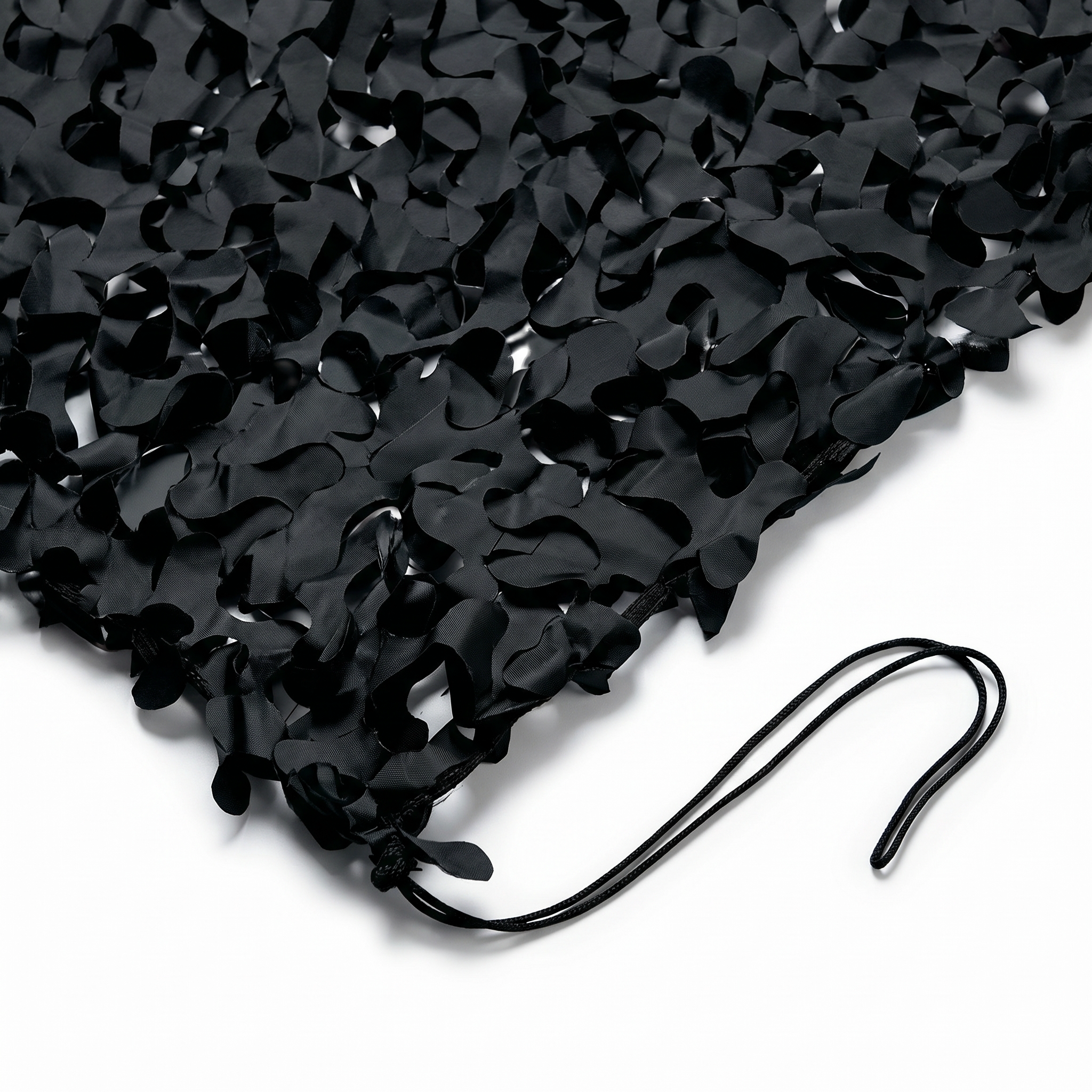 Jet Black Triangle Shade Net for Modern Patio - 3-Point Design